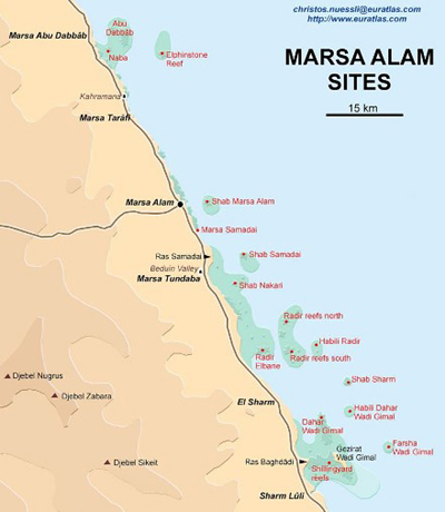 Egypt Map Marsa Alam