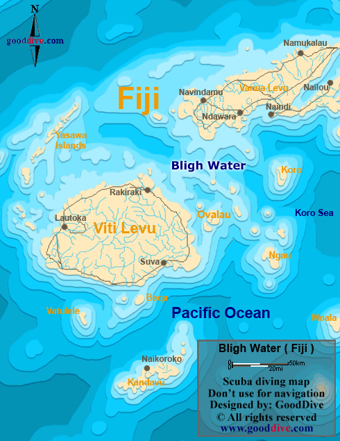 bligh water diving map