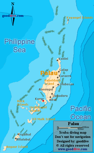 Map Palau