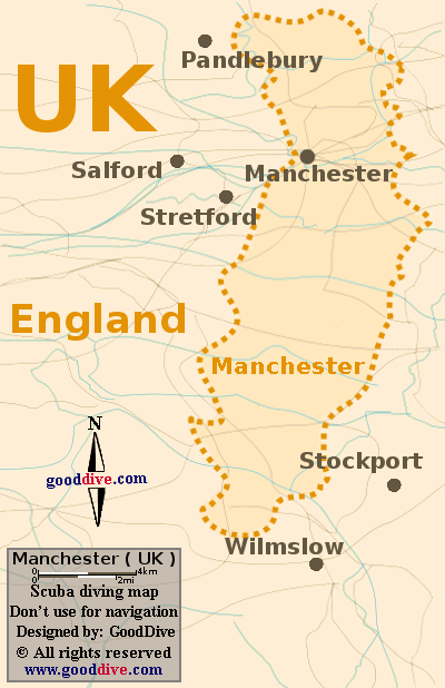 Map of Manchester