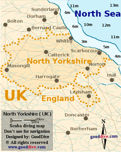 Map of North Yorkshire