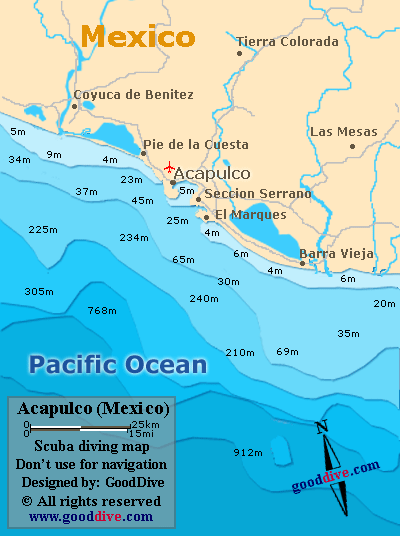 acapulco map mexico
