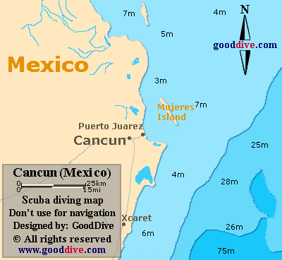 cancun map mexico
