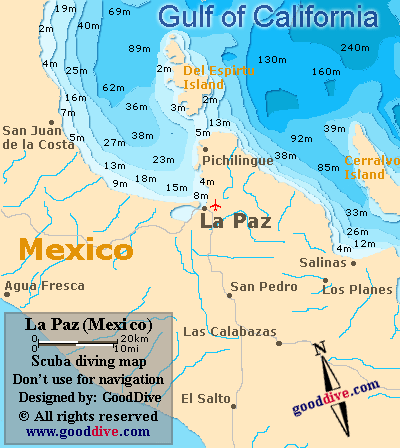 la paz map mexico