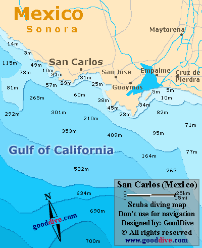 san carlos map mexico