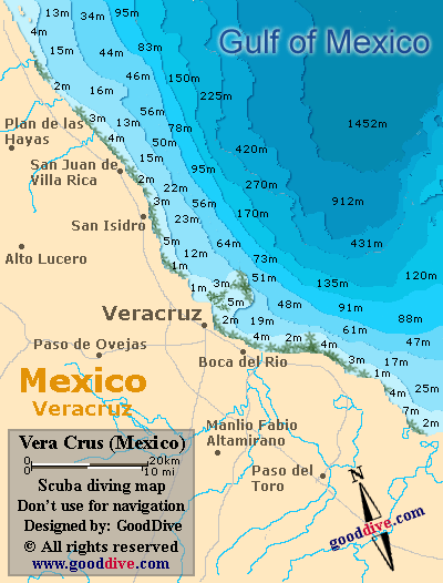 vera cruz map mexico