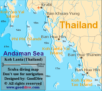 Koh Lanta Map Gooddive Com