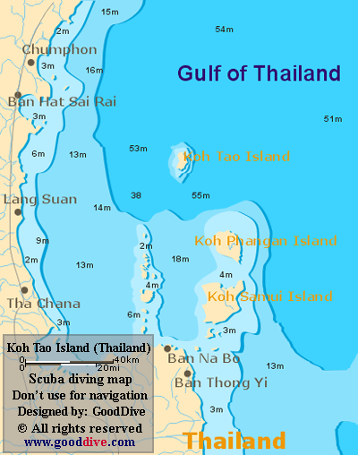 koh tao map