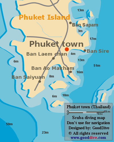 phuket town map