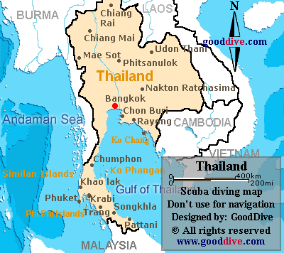 thailand map