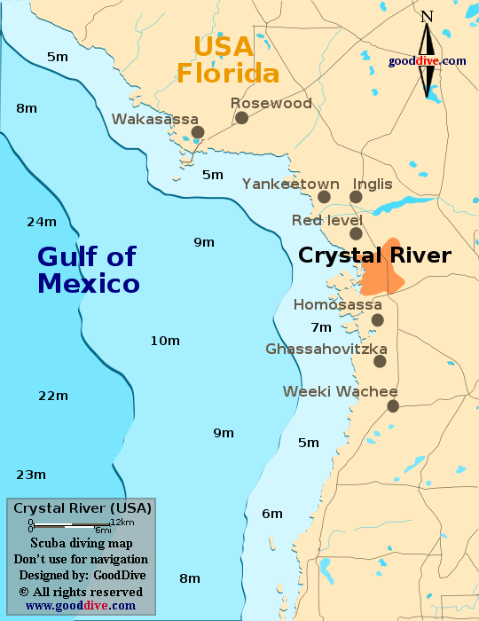 Map Crystal River Florida 2018