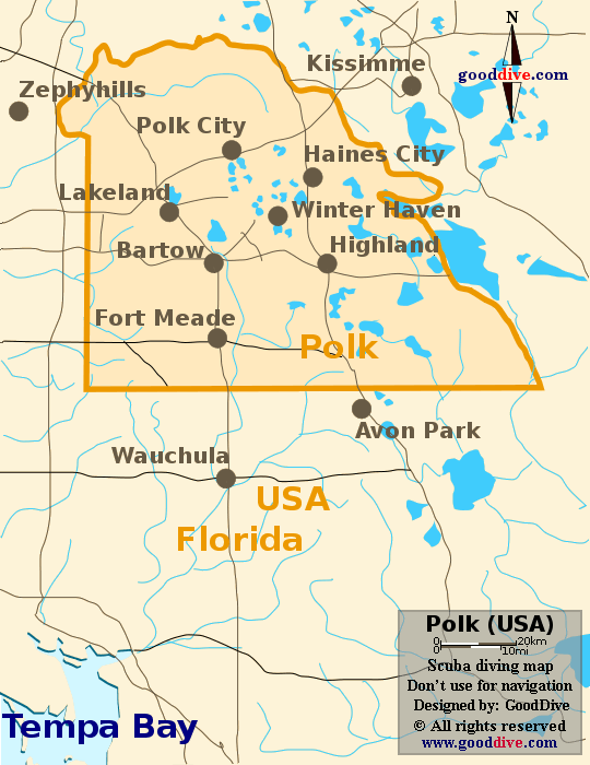 Polk diving map