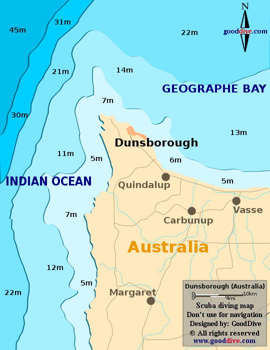 dunsborough diving map