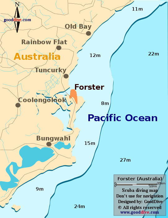 forster diving map