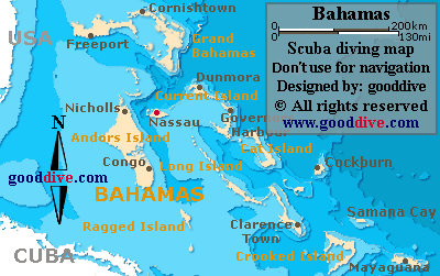 map of bahamas