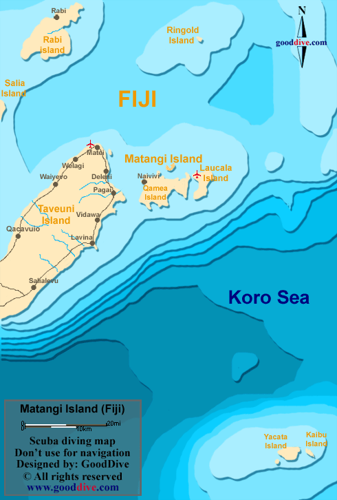 beqa diving map