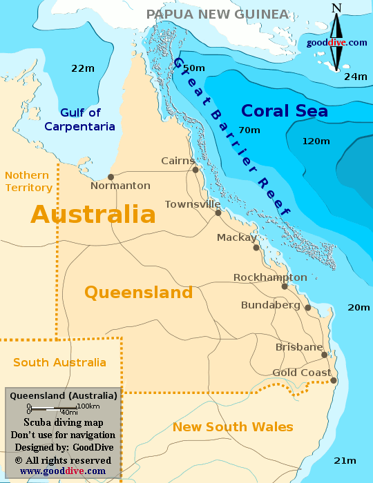 queensland diving map