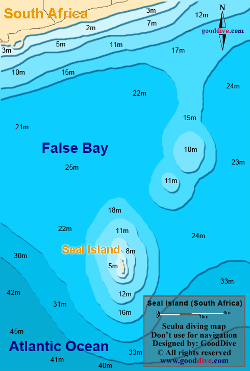 seal island diving map