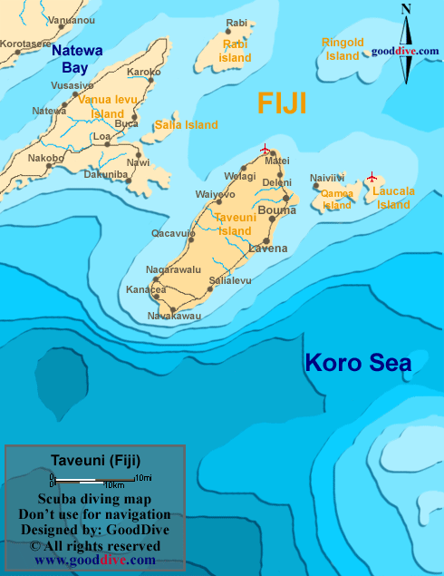 taveuni diving map