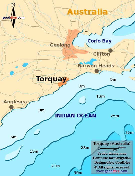 torquay diving map