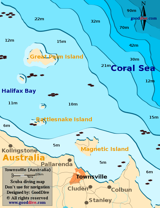 townsville diving map