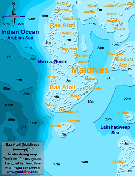 baa atoll diving map