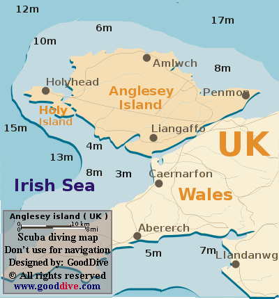 Map of Anglesey