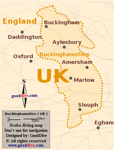 Map of Buckinghamshire