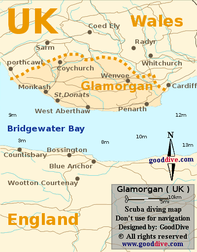 Map of Glamorgan