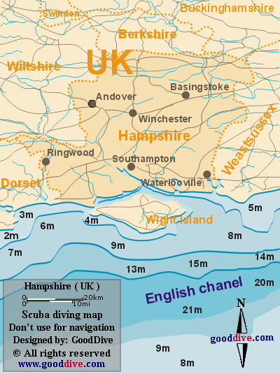 Map of Hampshire