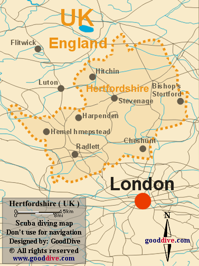 Map of Hertfordshire