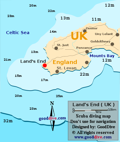 Map of Lands End