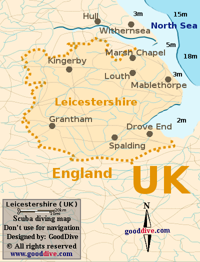 Map of Leicestershire