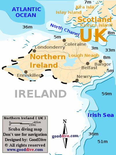 Map of Northern Ireland