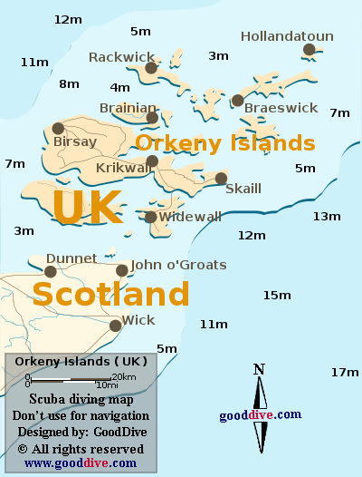 Map of Orkney